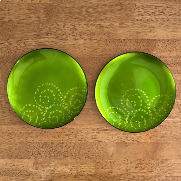 Glass plates gold foil back - Set of 2 - Picture 6 of 6